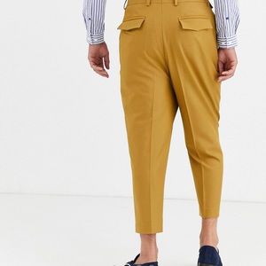 Drop crotch cropped pants